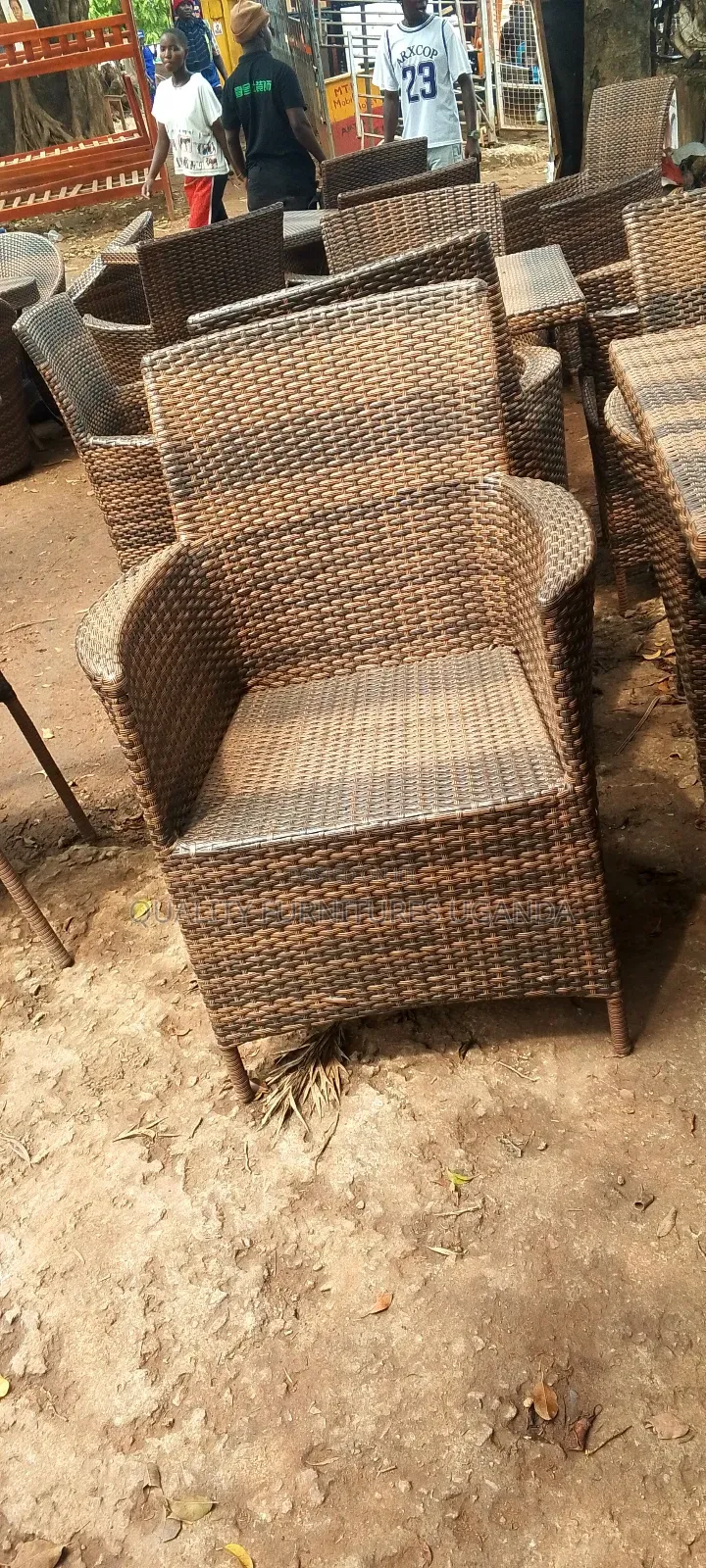 Comfy Brown Rattan Chair