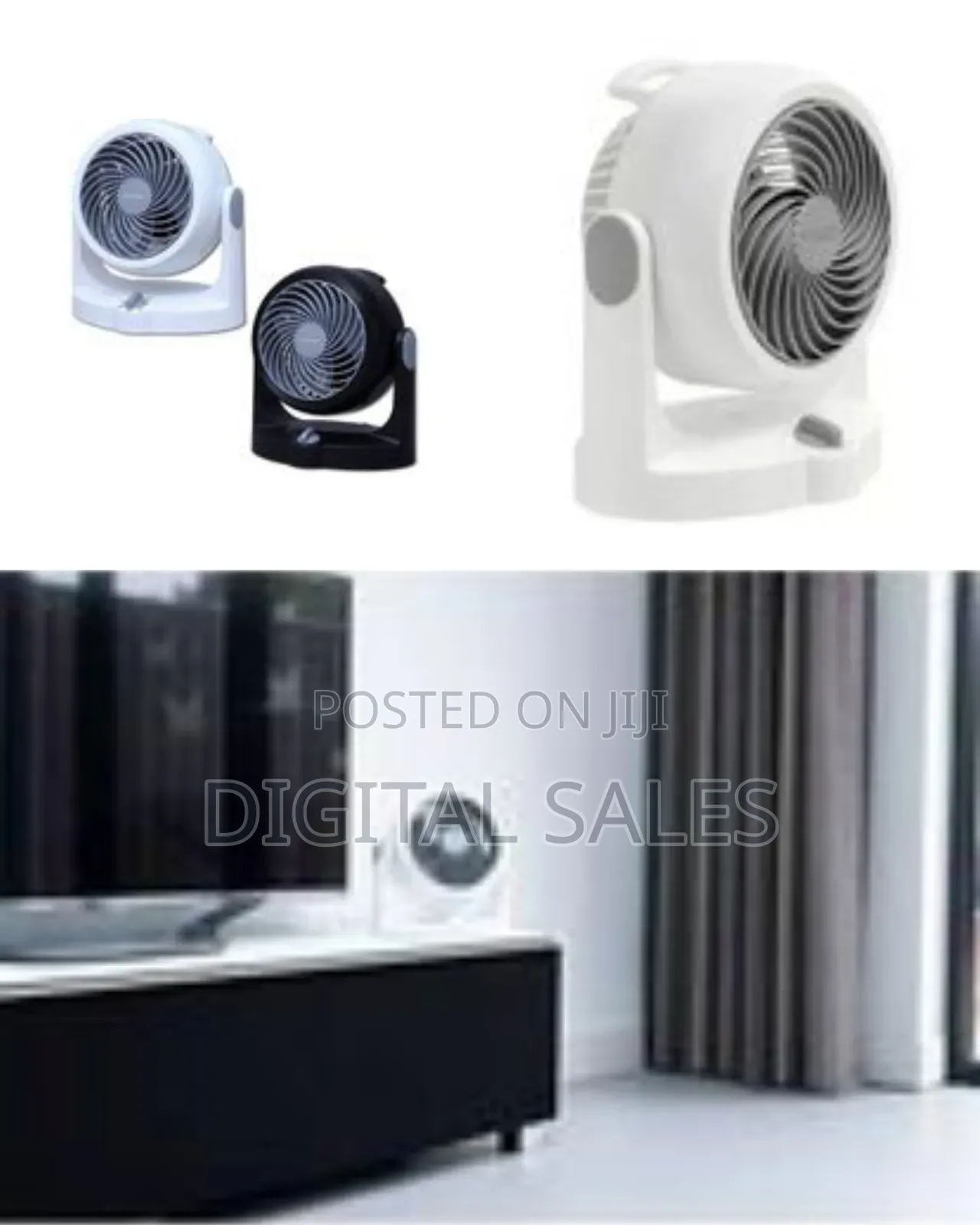Compact Tabletop Air Circulator Fan