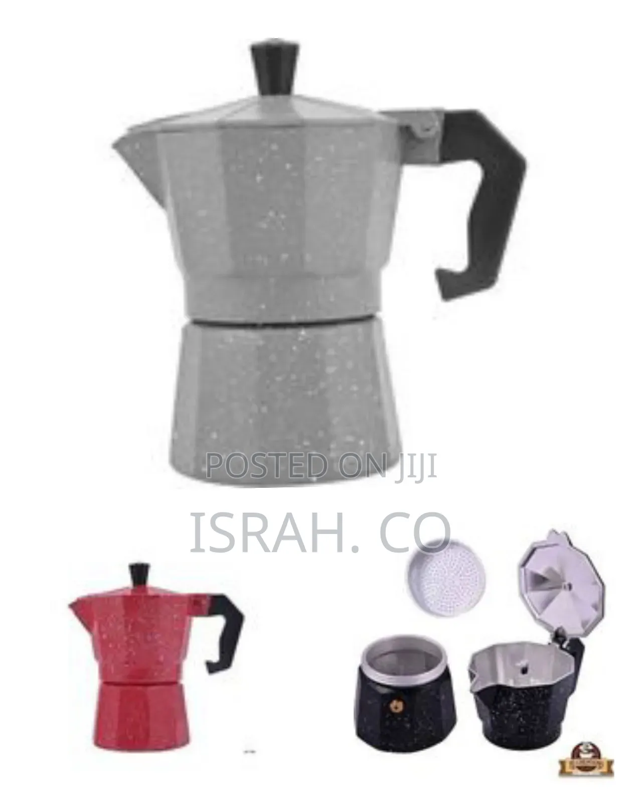 Classic Stovetop Espresso / Moka Pot - Multicolor