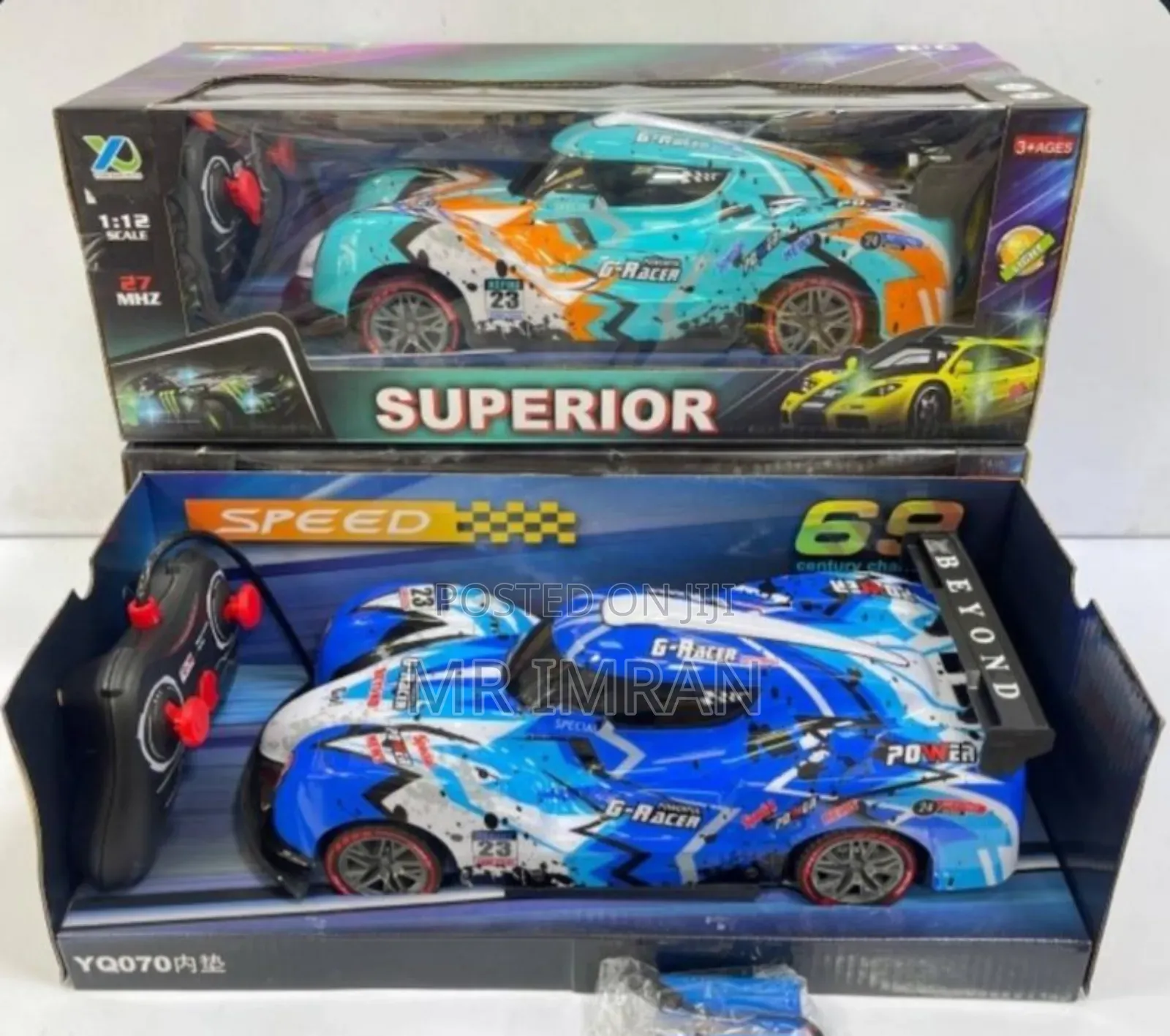 1:12 Scale, Four-Channel, Remote Control Racing Toy Car With Lights.