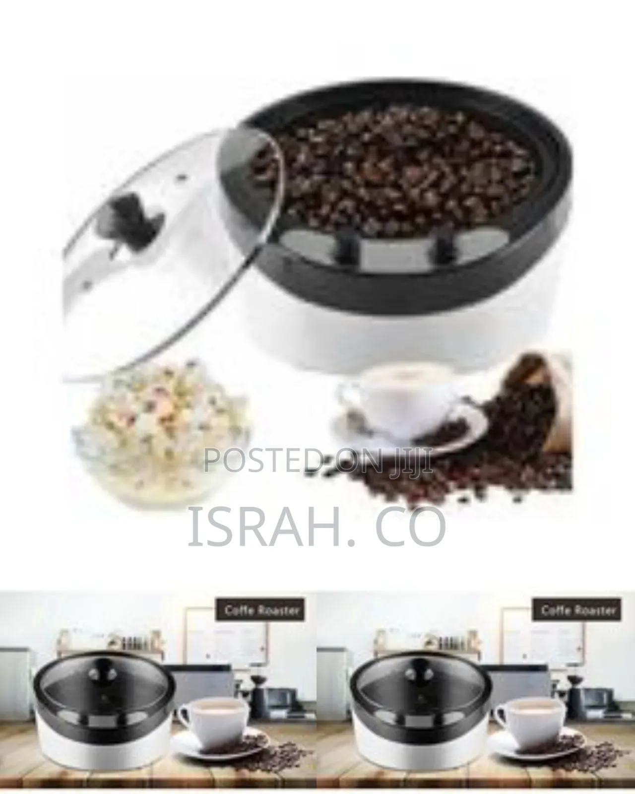 Professional Home Coffee Bean Roaster With Transparent Lid