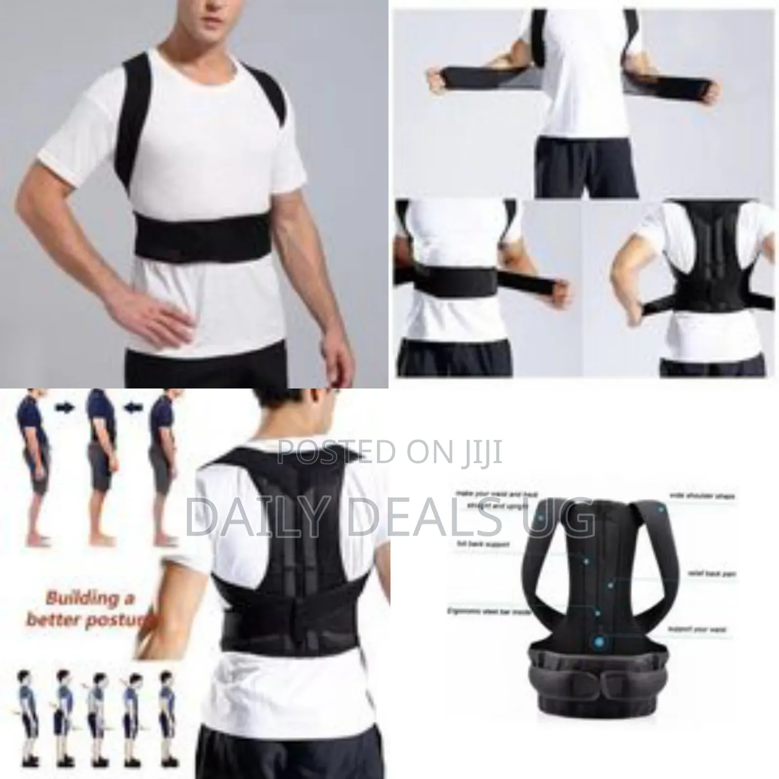 Posture Corrector/ Back Brace - Black