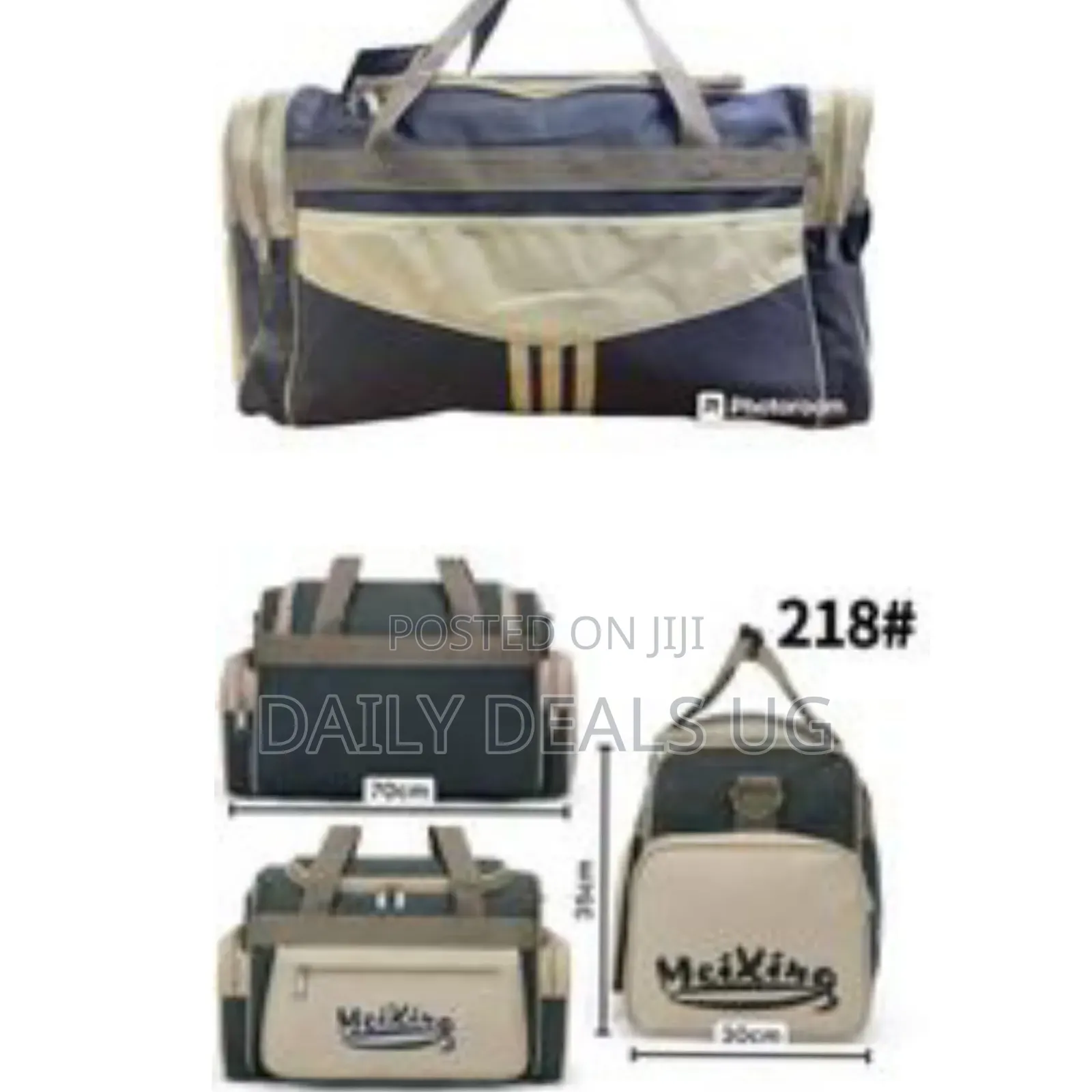 Waterproof Nylon Crossbody Luggage Gym Bags - Multicolor