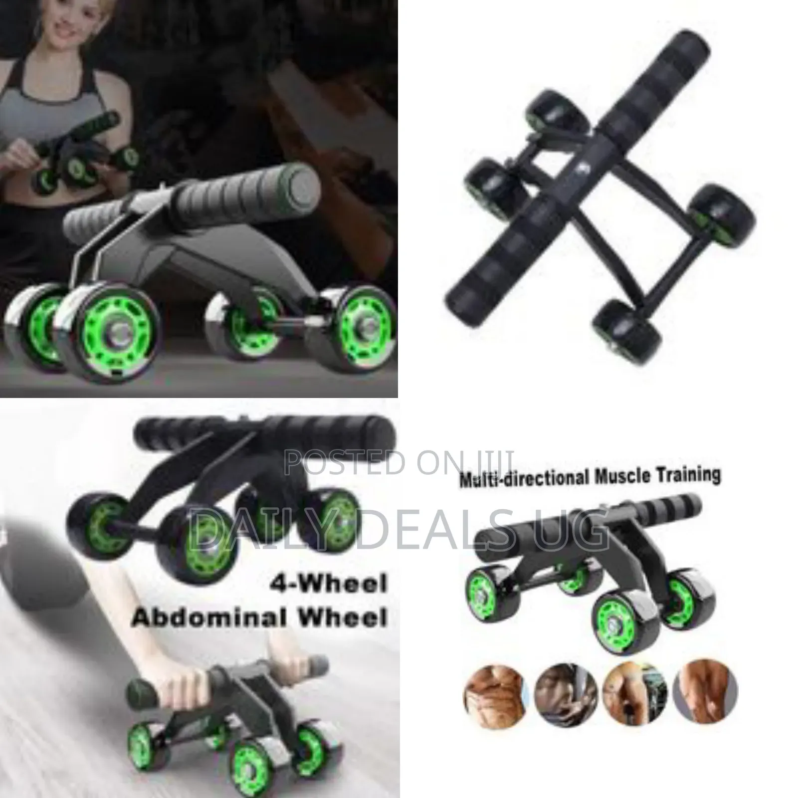 4-Wheel Ab Roller/ Abdominal Wheel