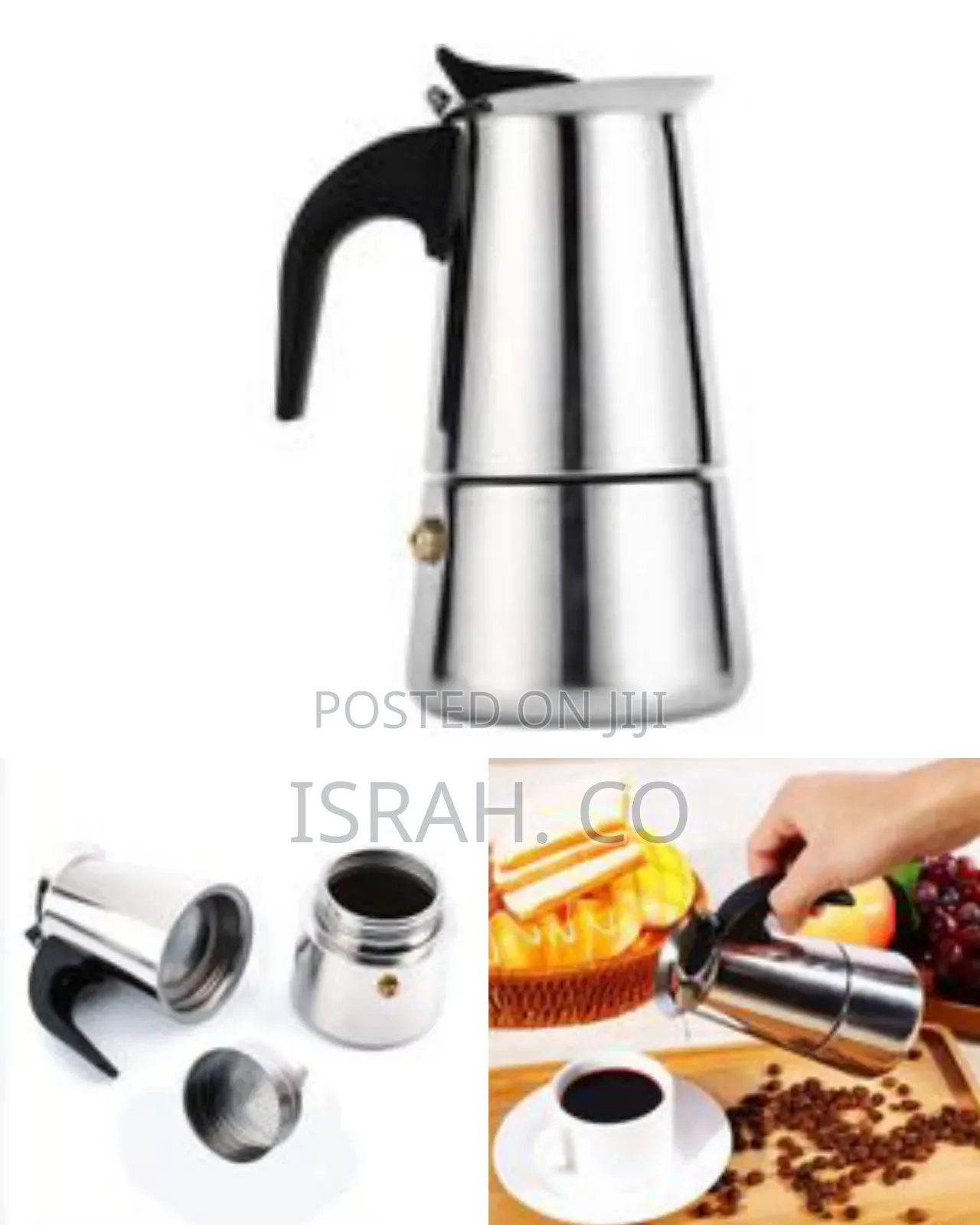 Classic Stovetop Moka Pot Coffee Maker