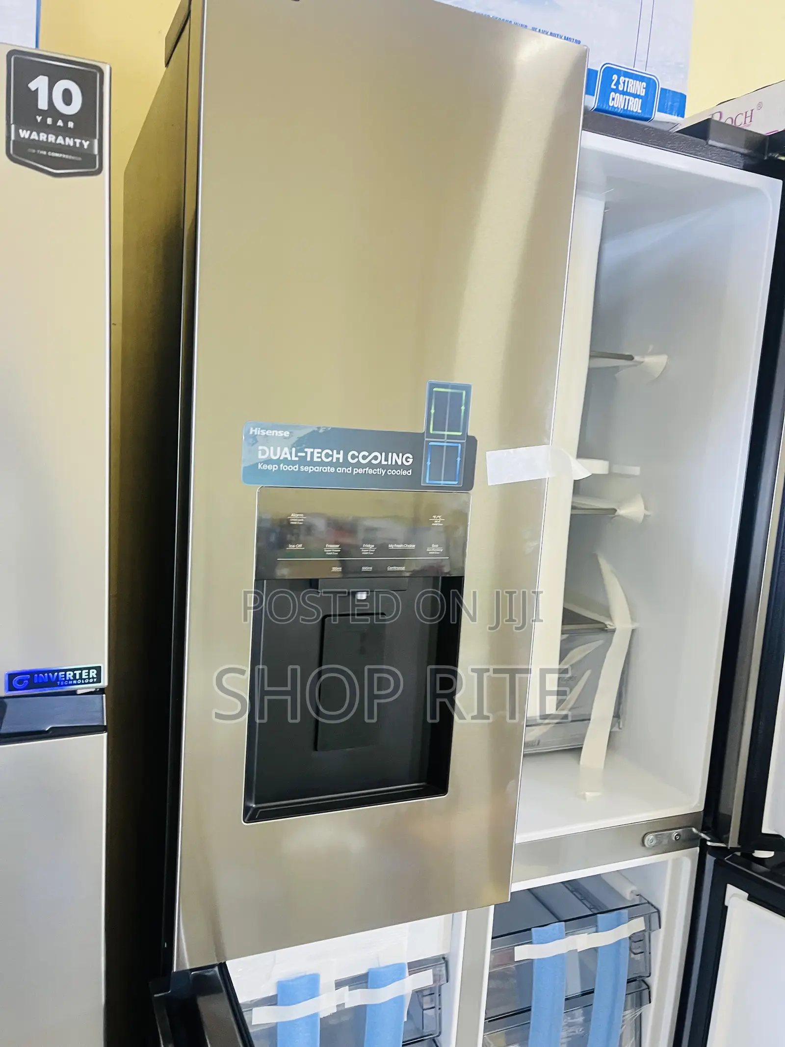 Hisense 610 Liters 4 Door Refrigerator Freezer Side by Side Americana
