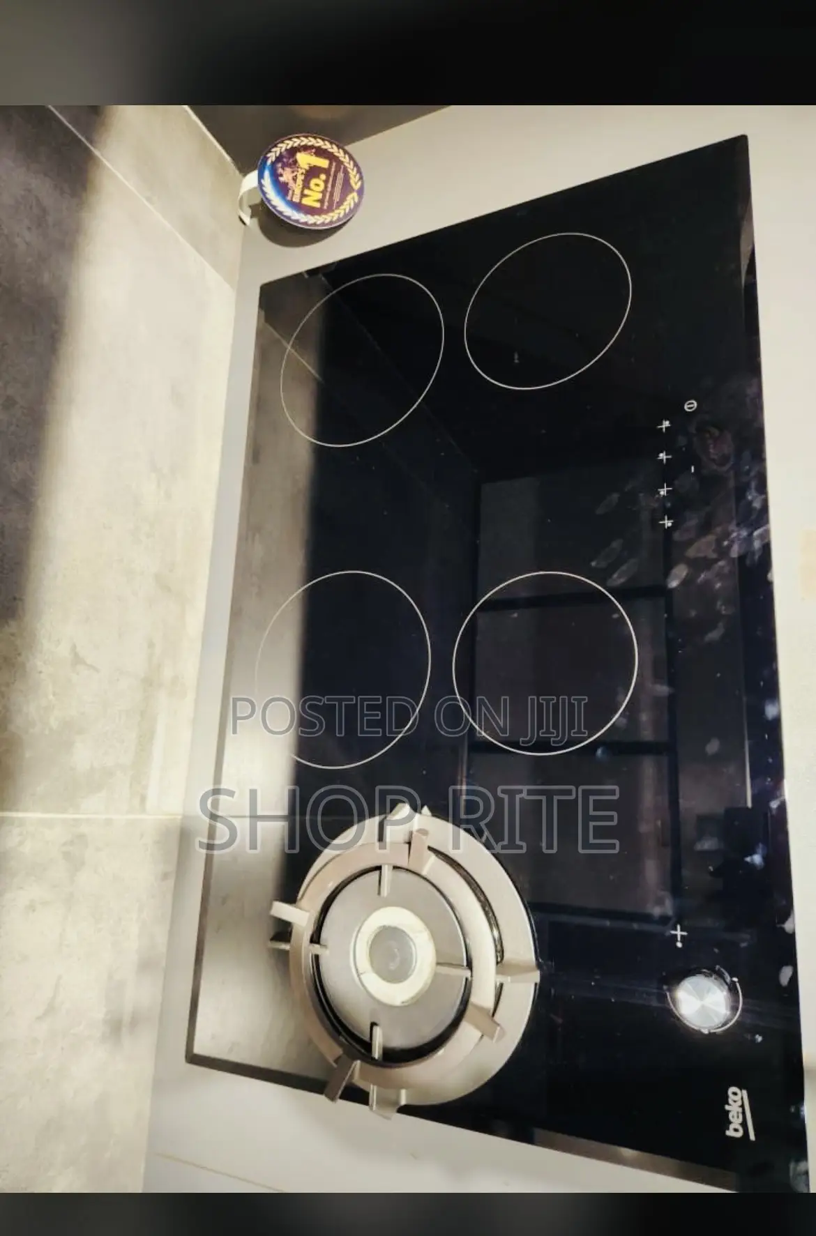 Beko Electric 90/ 60 Cm 4 Electric 2 Gas Bunners