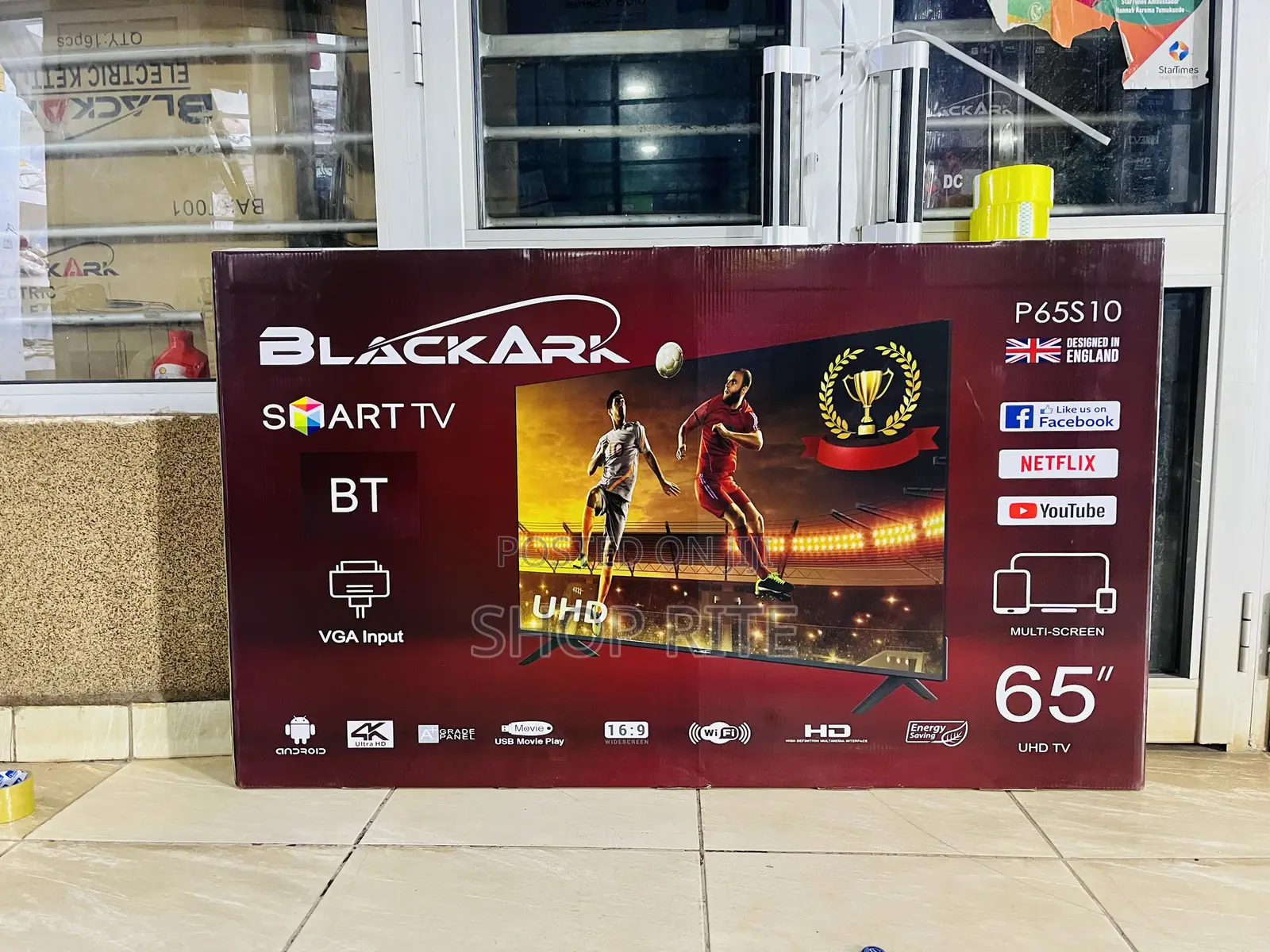 Blackark 65 Inches Smart Uhd Bluetooth TVS 3years Warranty