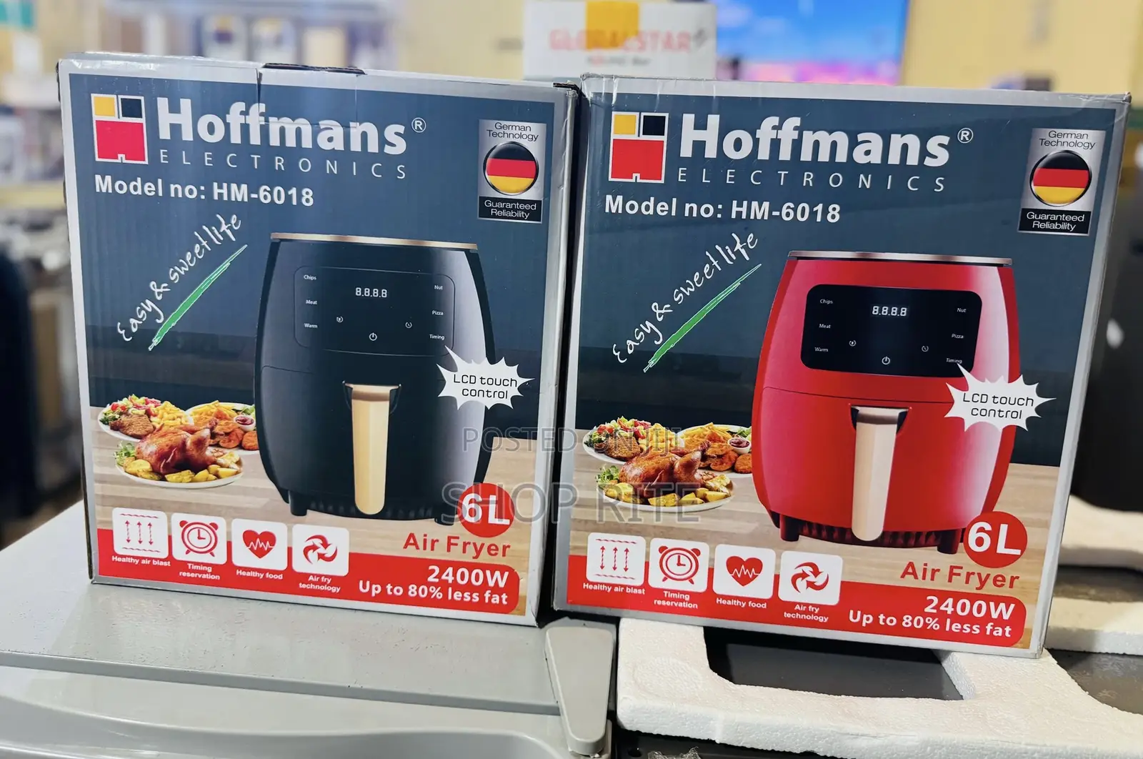 Hoffmans 6 Liters Air Fryer Energy Saving