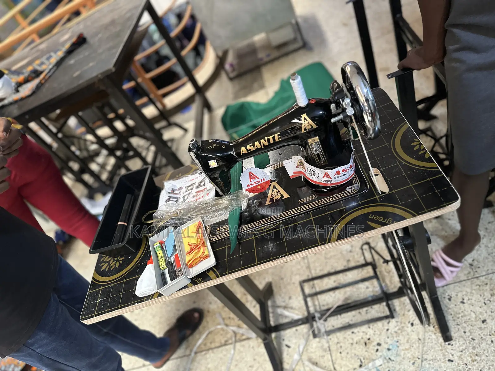 New India Made Sewing Machine1 Complete With Local Stand With Warranty