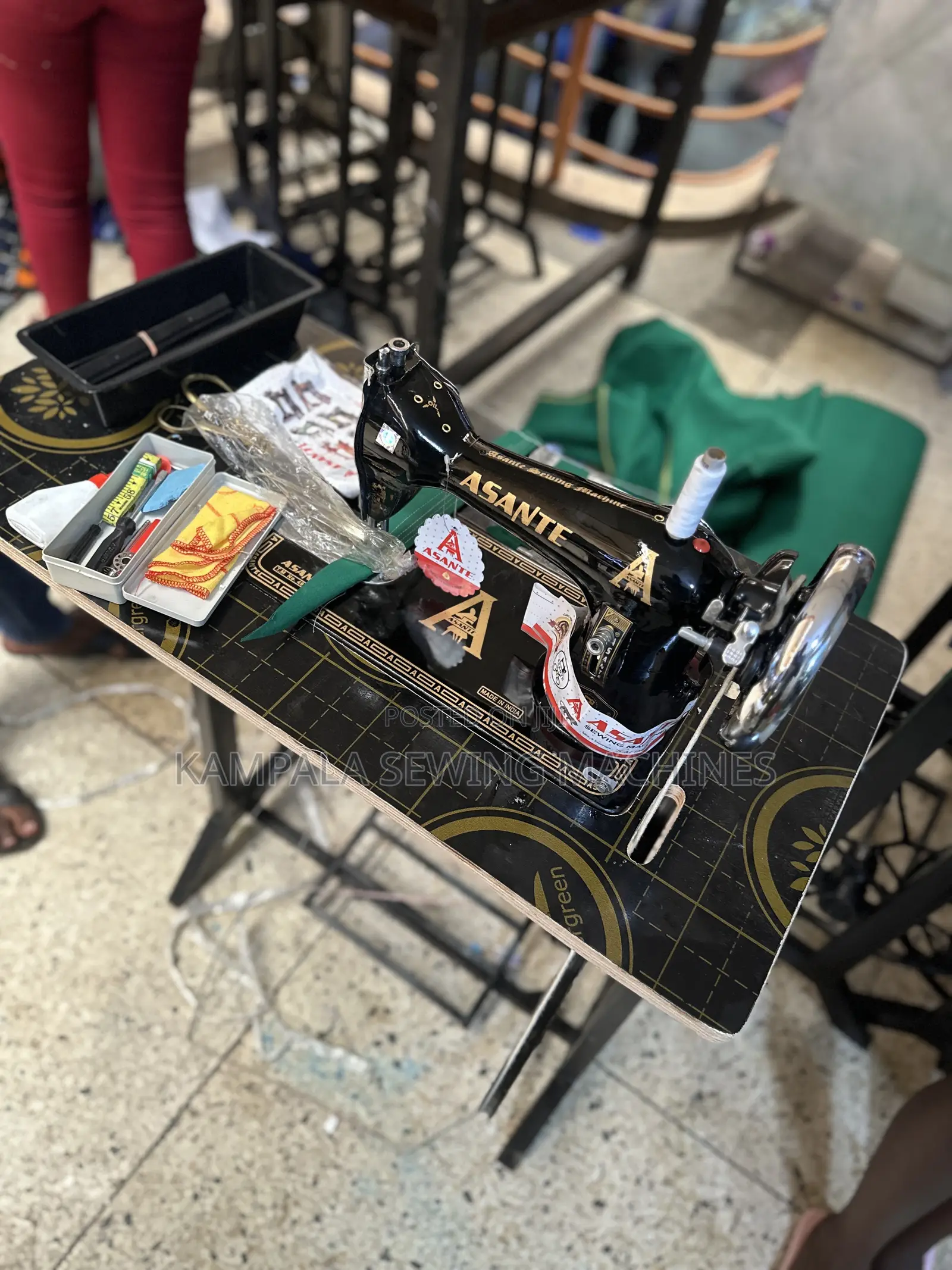 New India Made Sewing Machine1 Complete With Local Stand With Warranty