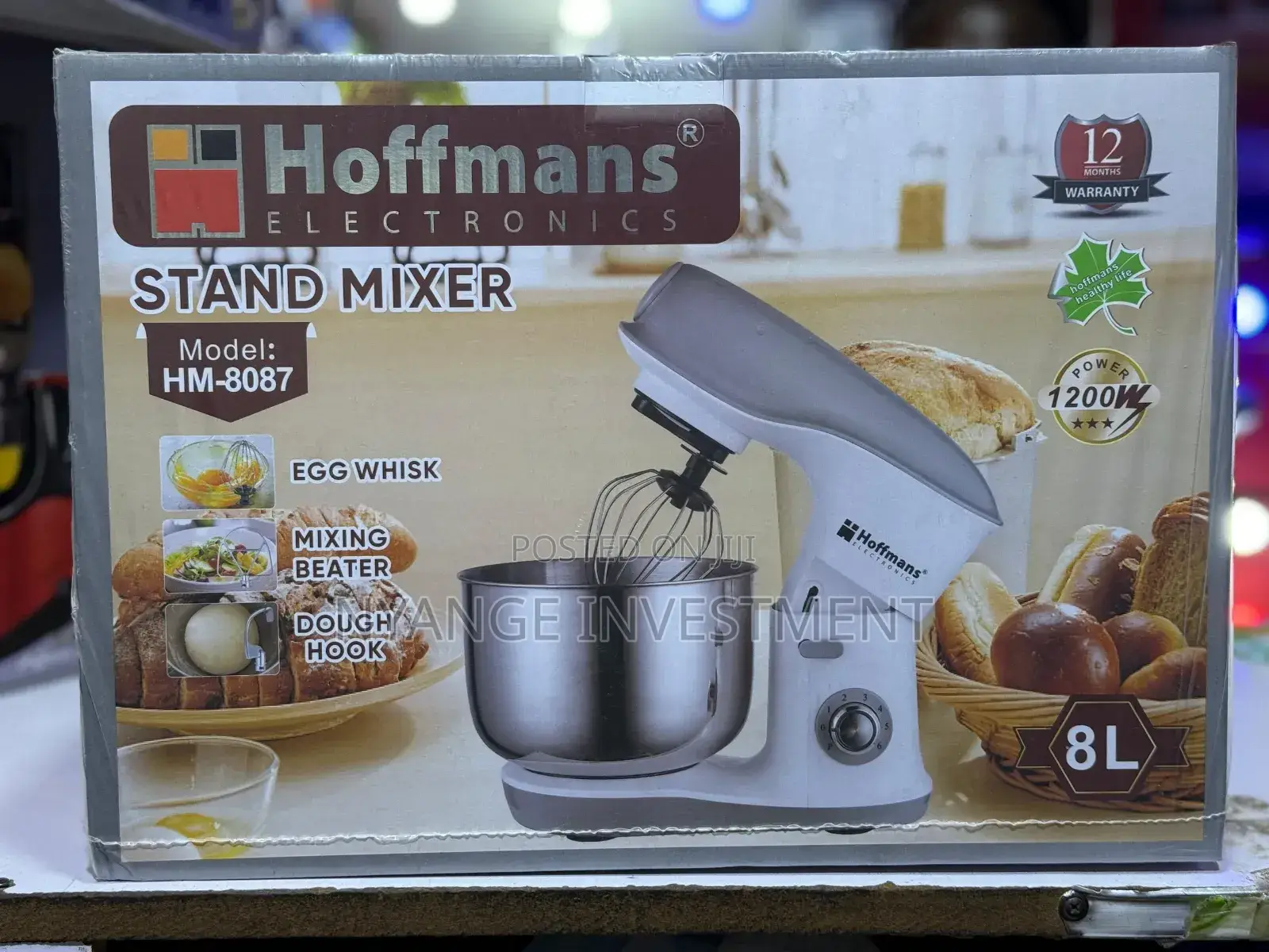 Stand Mixer 8ltrs.Hoffman Stand Mixer 8litres