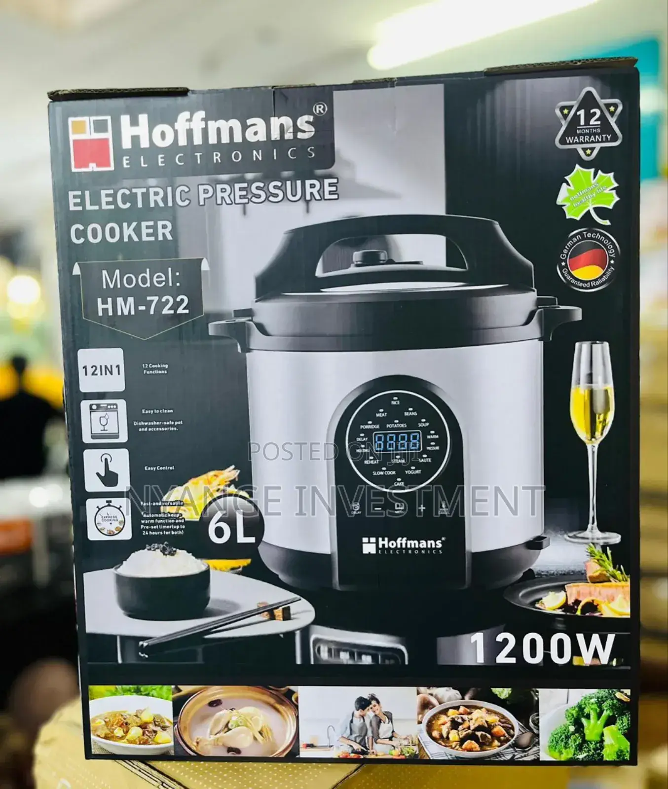 Hoffman Pressure Cooker 722. 6l Pressure Cooker