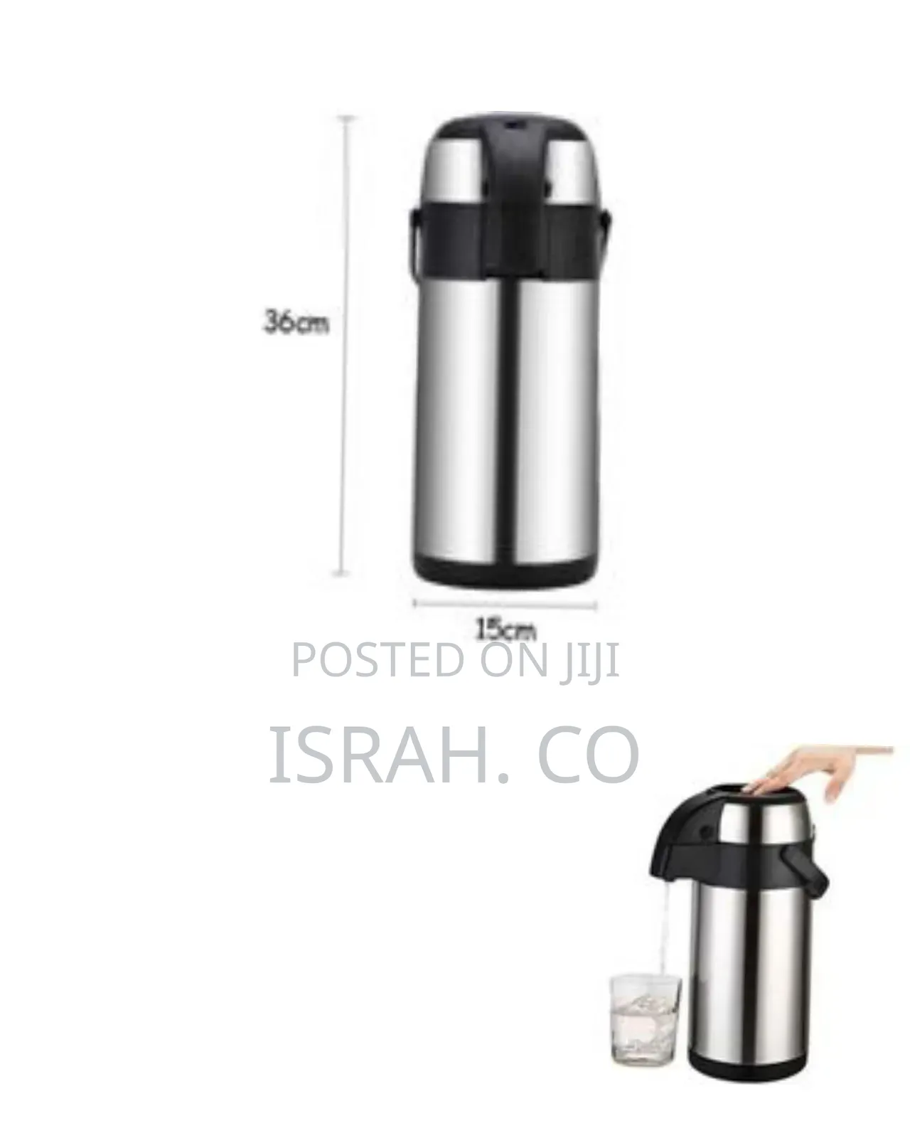 Daydays Stainless Steel Airpot Thermal Carafe With Air Pump Dispenser