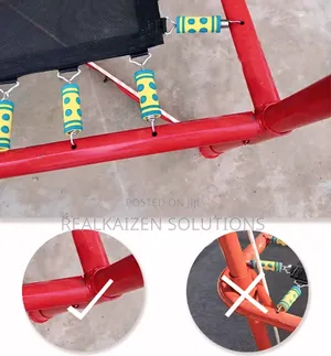 Steel Bungee Jumping Trampoline With Safety Harness