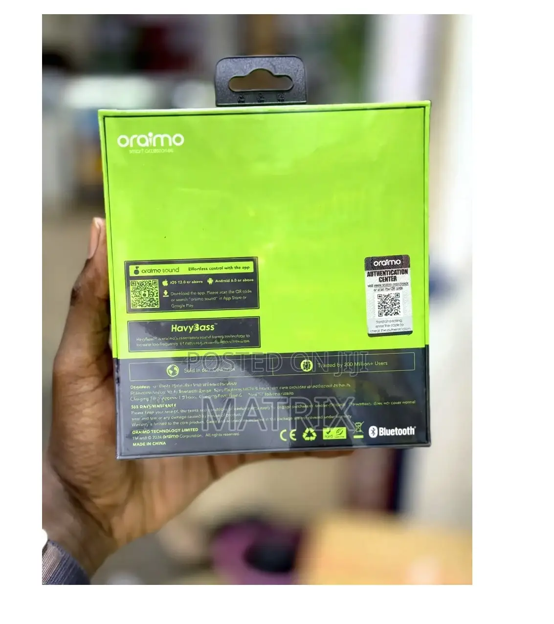 Oraimo Open Arc Open Ear Bluetooth Headphones (Openarc)