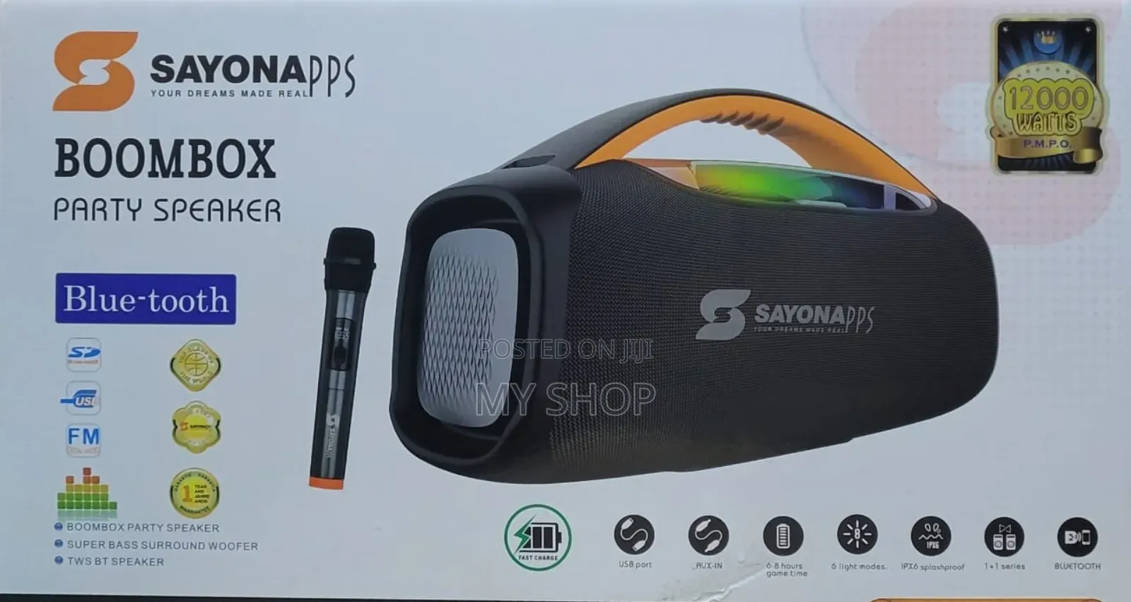 Sayona Boombox Party Speaker -1328bt