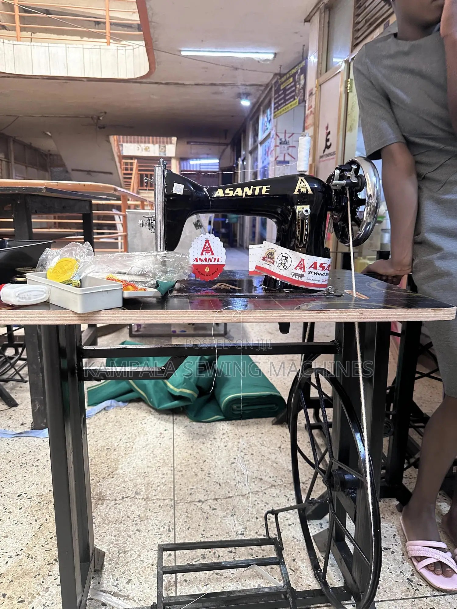New India Made Sewing Machine1 Complete With Local Stand With Warranty
