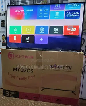 32 Inch Mitech Smart Tv+Free to Air Decorder