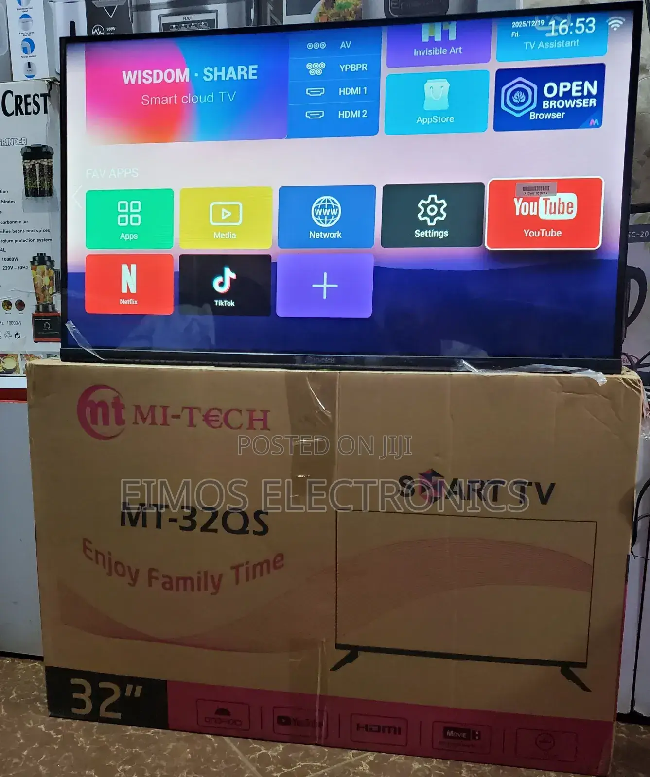 Mitech 32" Smart Tv With Screen Mirroring