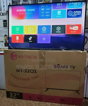 Mitech 32" Smart Tv With Screen Mirroring