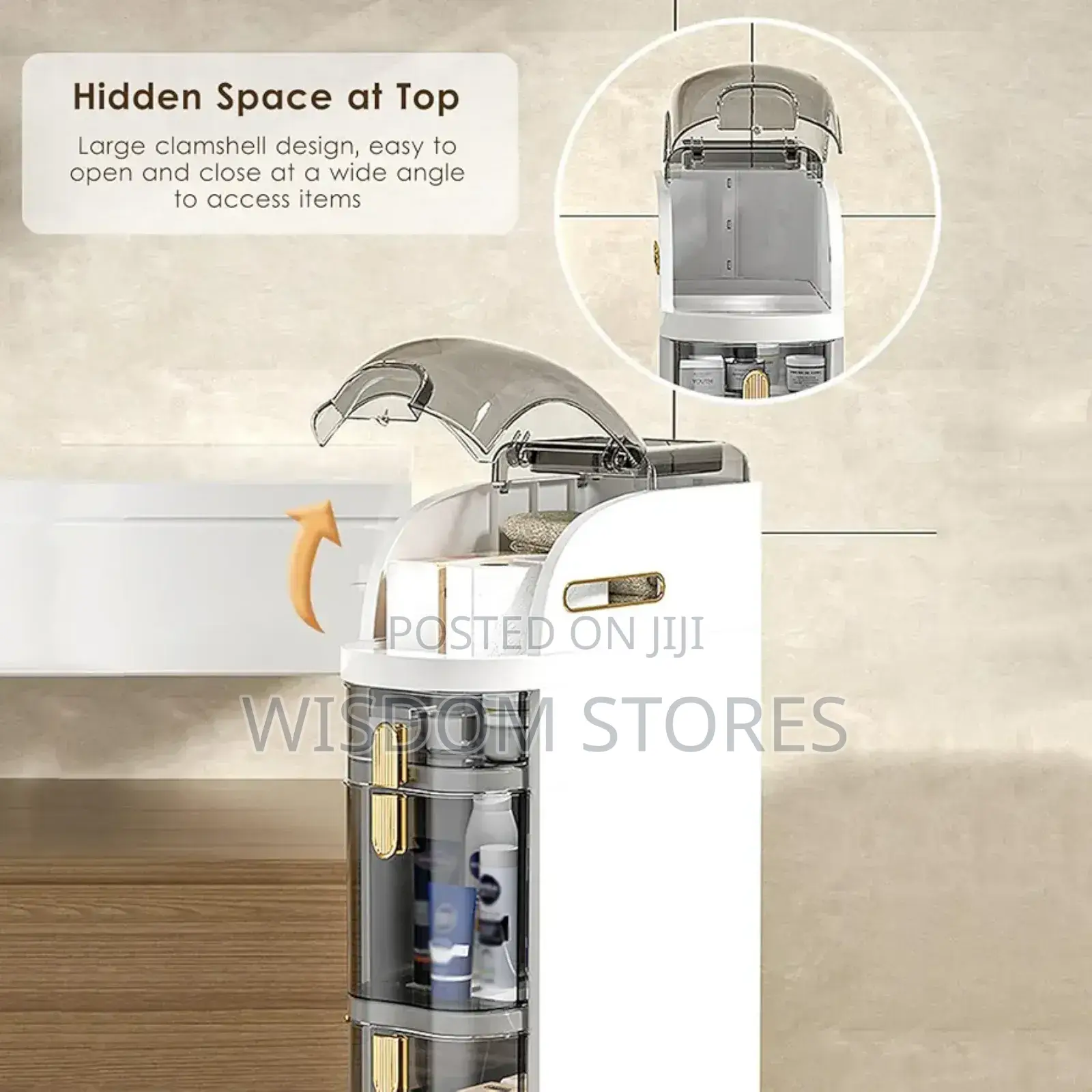 Toilet Paper Holder With Storage for Small Spaces Big