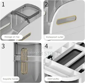 Toilet Paper Holder With Storage for Small Spaces Big