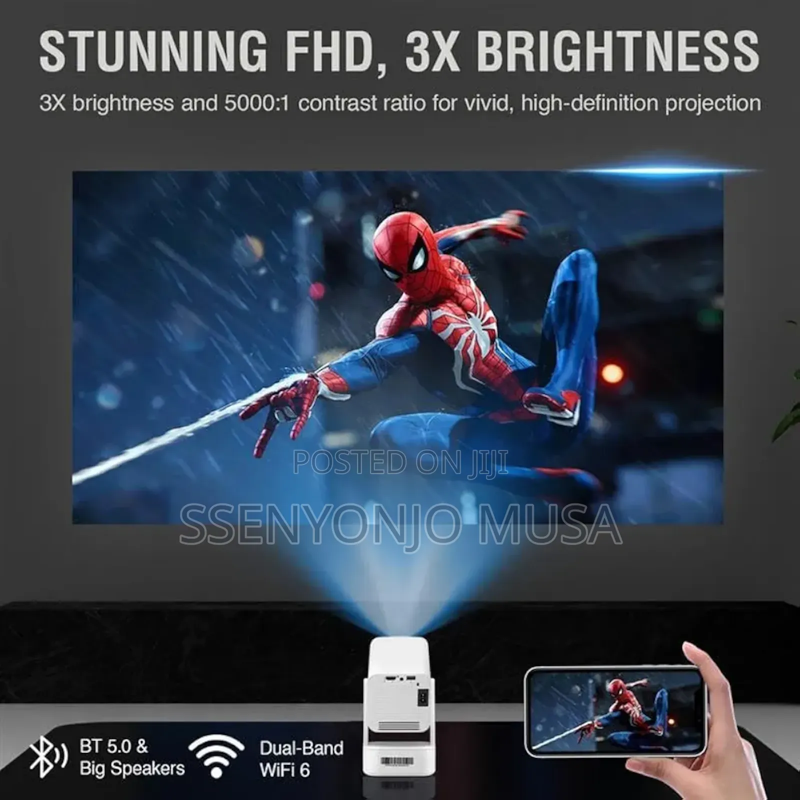 Smartbarry Ht13 Plus Android 13 Smart Projector | Support | 1080p