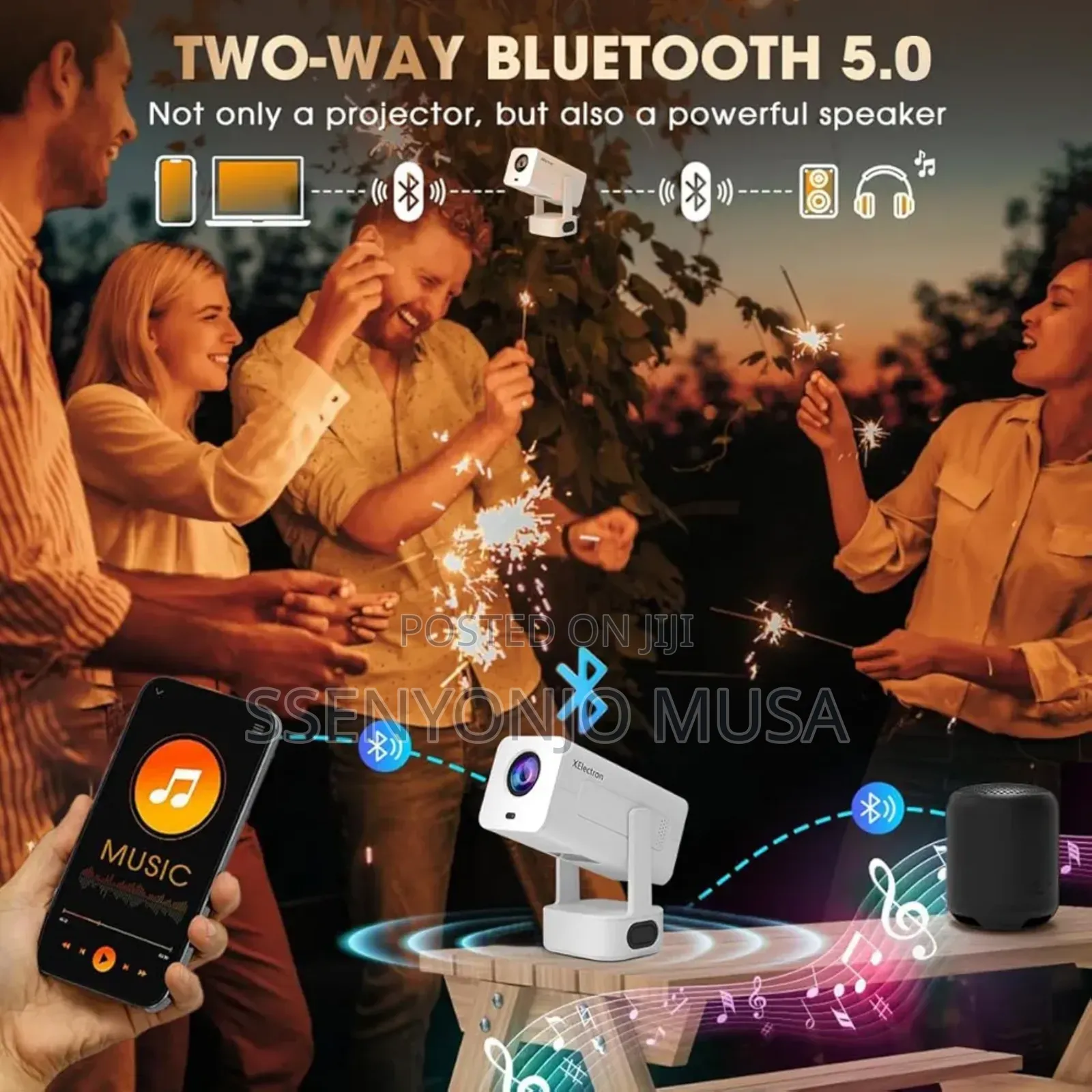 Smartbarry Ht13 Plus Android 13 Smart Projector | Support | 1080p