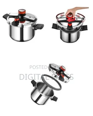Professional Stainless Steel Stovetop Pressure Cooker - Multicolor