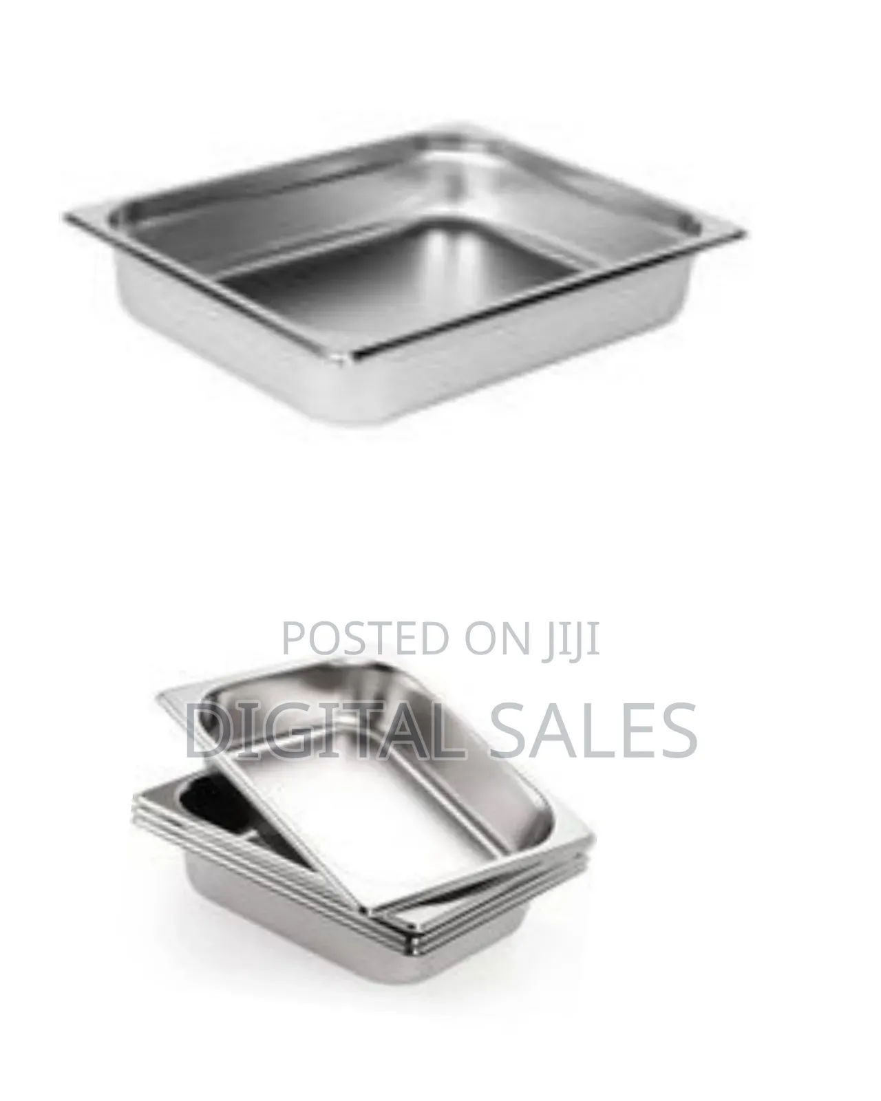 Stainless Steel Buffet Dish - Silver
