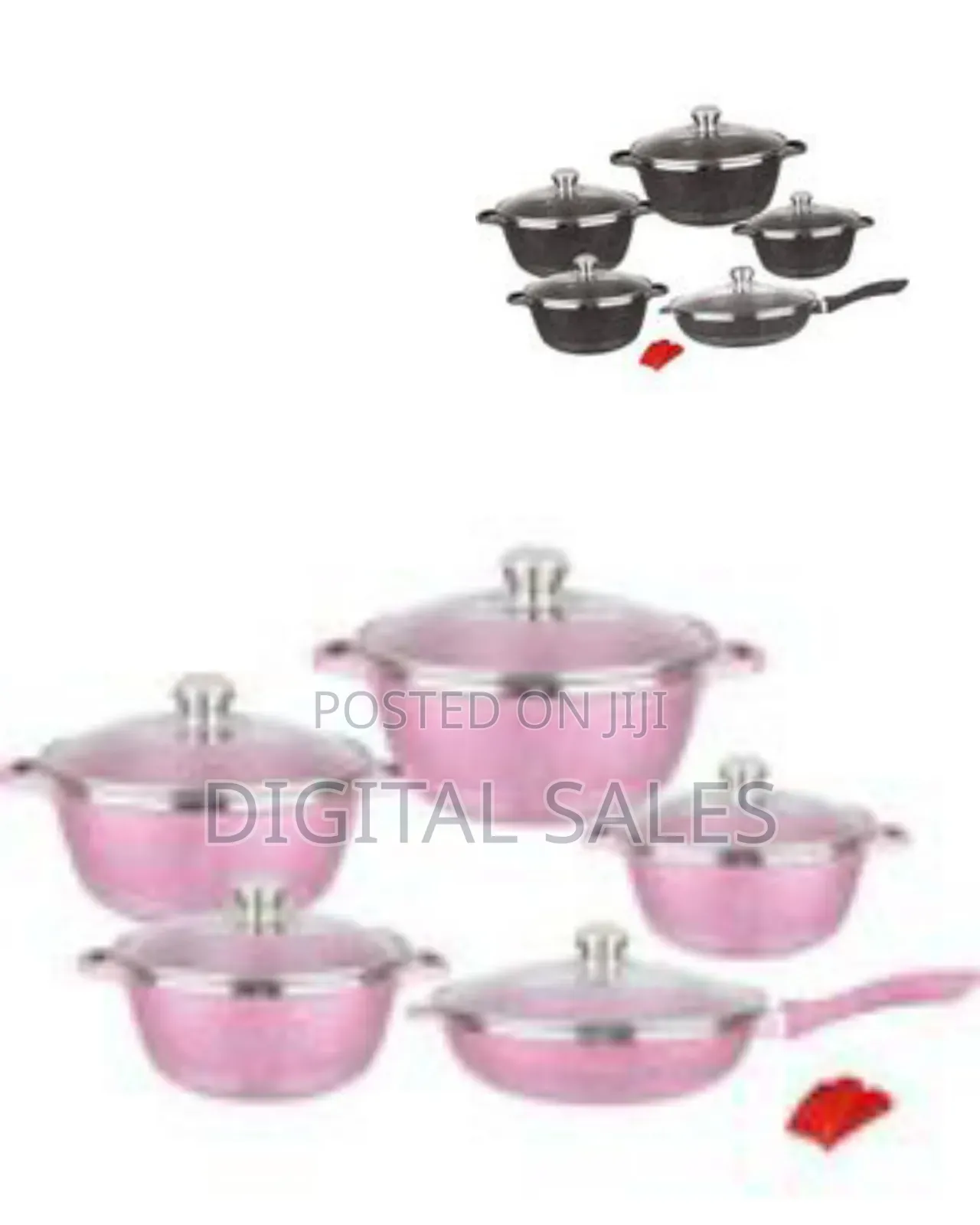 Premium Non-Stick Granite Cookware Set (5 Pieces)