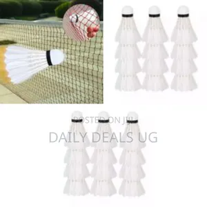 Set of 12 Badminton Shuttlecocks