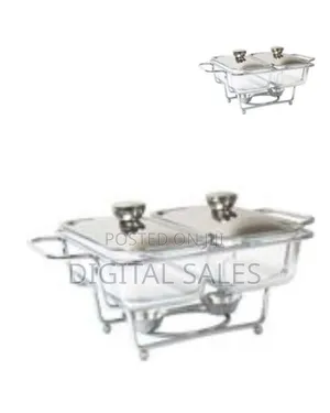 Transparent Double Glass Food Warmer