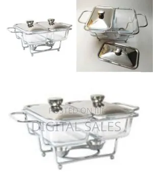 Transparent Double Glass Food Warmer