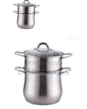 2 Tier Aluminum Non-electric Food Steamer For Steaming Matooke