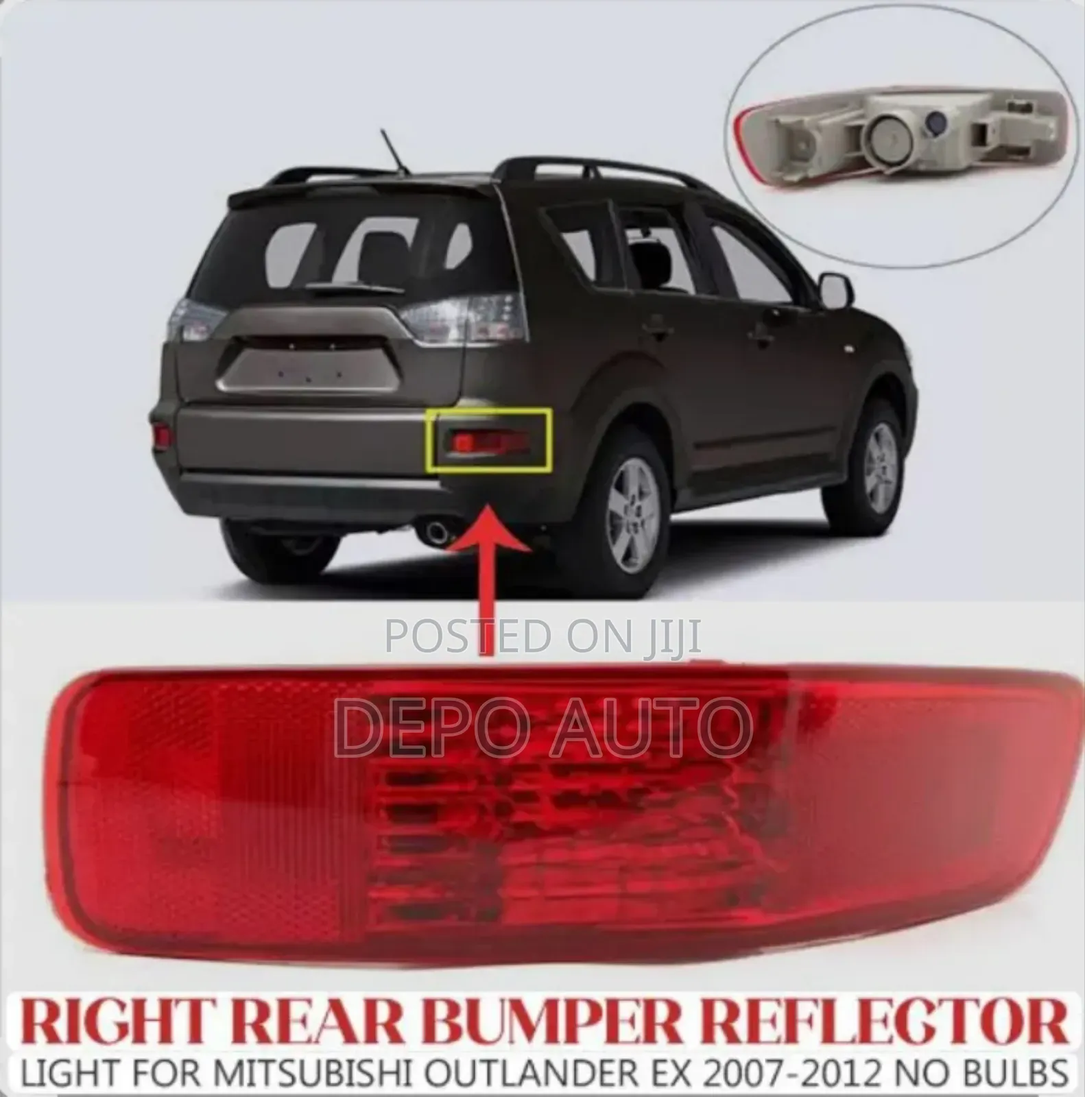 New Rear Bumper Reflector Mitsubishi Outlander