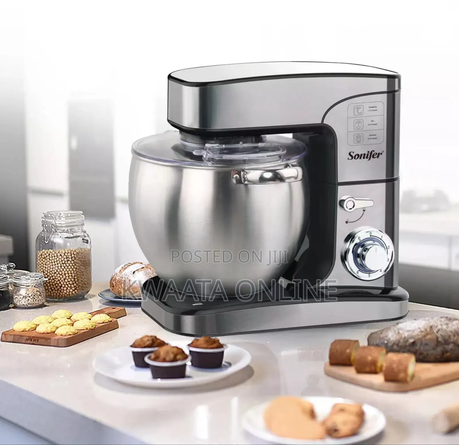 12l Sonifer Sf-8082 Professional Heavy Duty Food Stand Mixer 2000w8