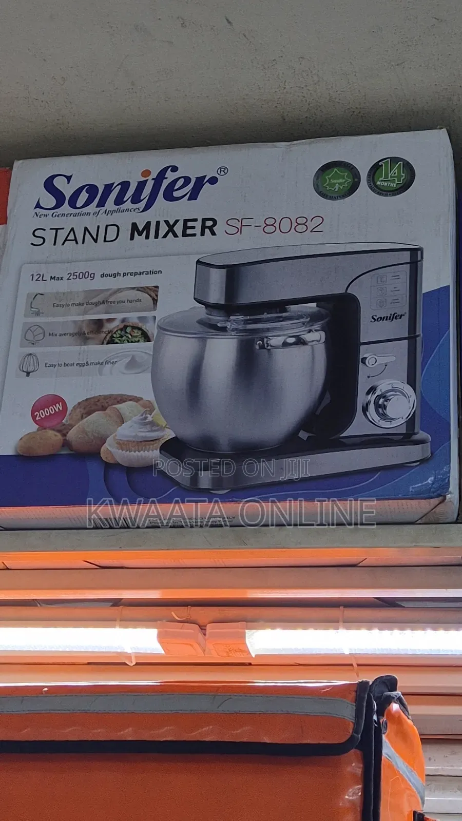 12l Sonifer Sf-8082 Professional Heavy Duty Food Stand Mixer 2000w8