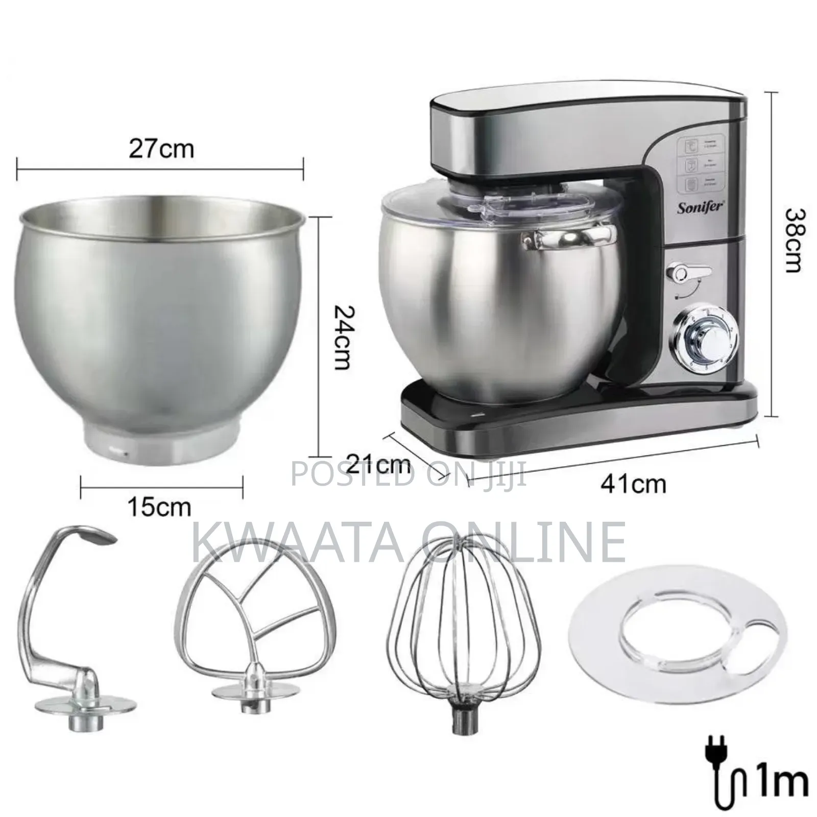 12l Sonifer Sf-8082 Professional Heavy Duty Food Stand Mixer 2000w8