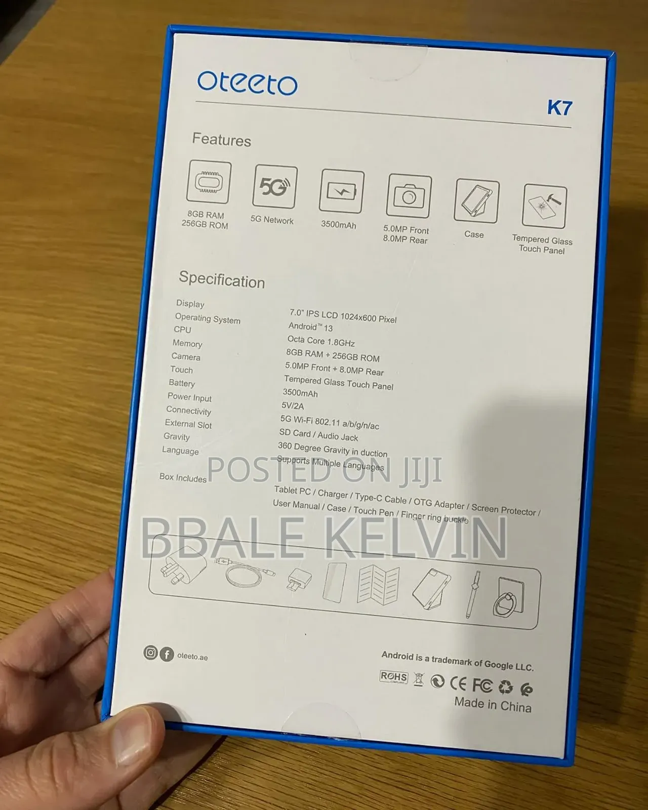 New Oteeto Tab 5 Travel Mate 256 GB Blue