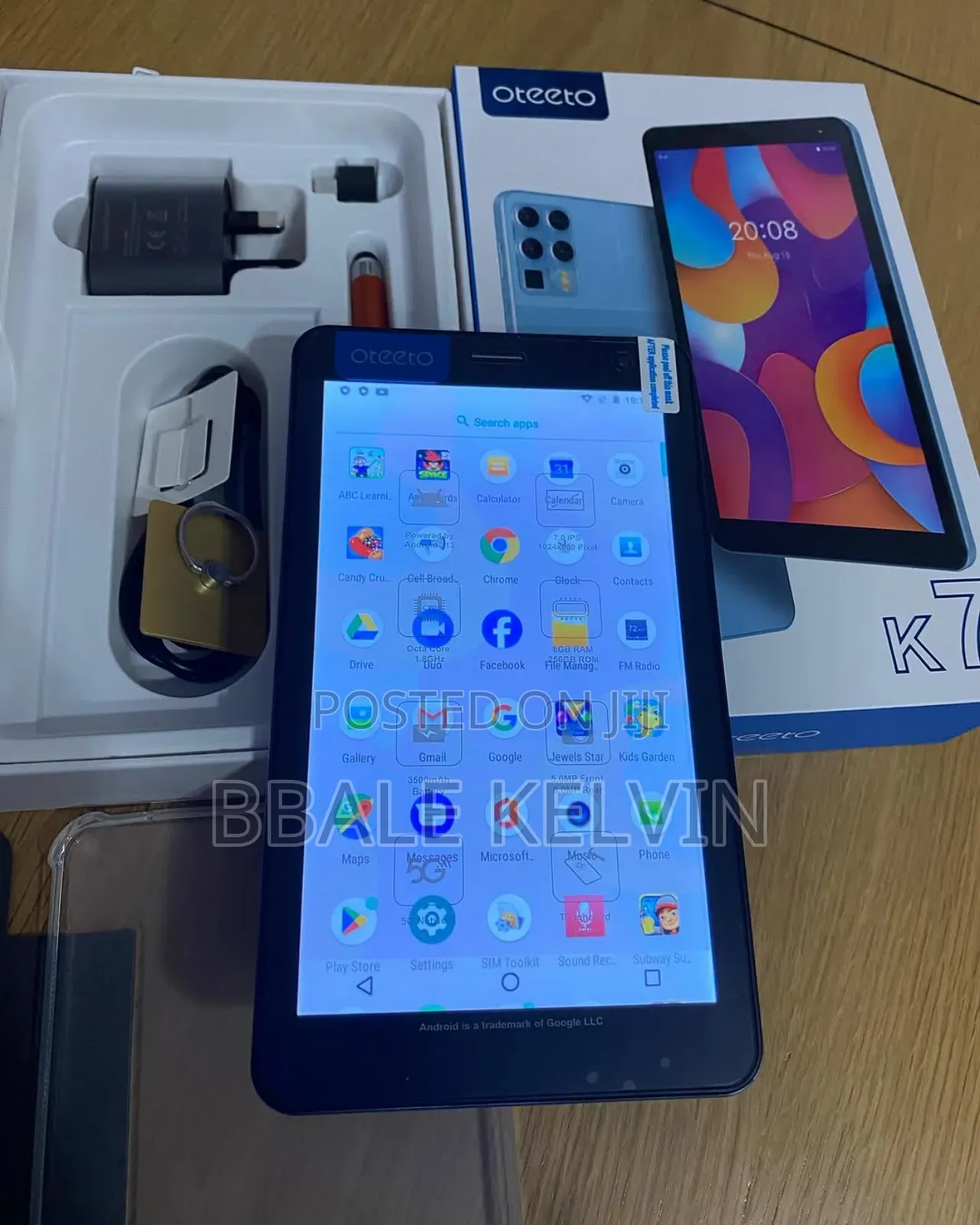 New Oteeto Tab 5 Travel Mate 256 GB Blue