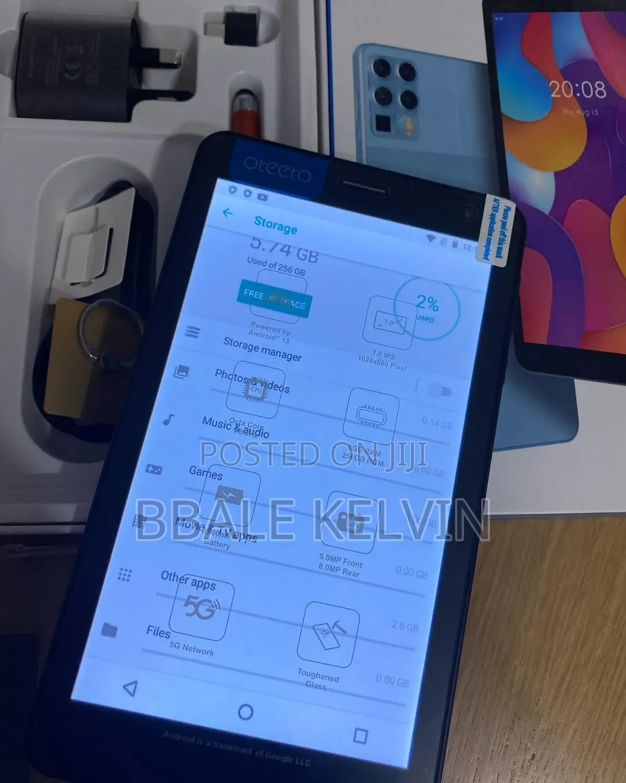 New Oteeto Tab 5 Travel Mate 256 GB Blue
