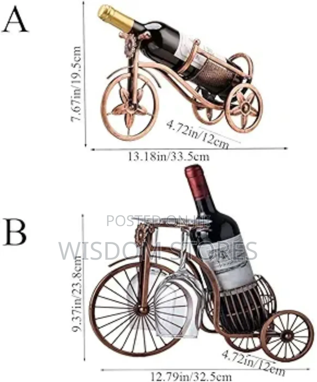 Tricycle Red Wine Rack