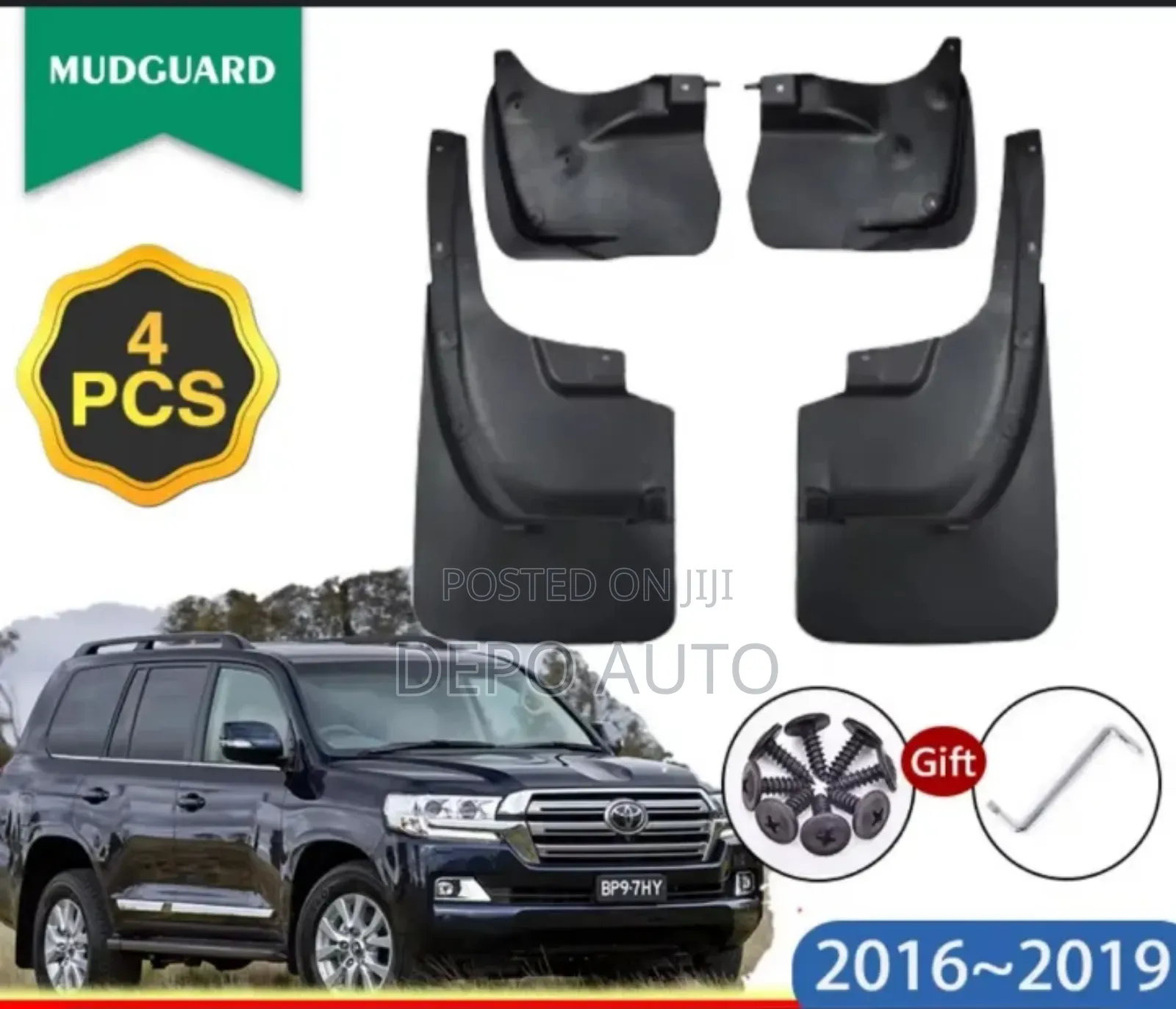New Mudflaps L/C Fj200 (4 Pcs)