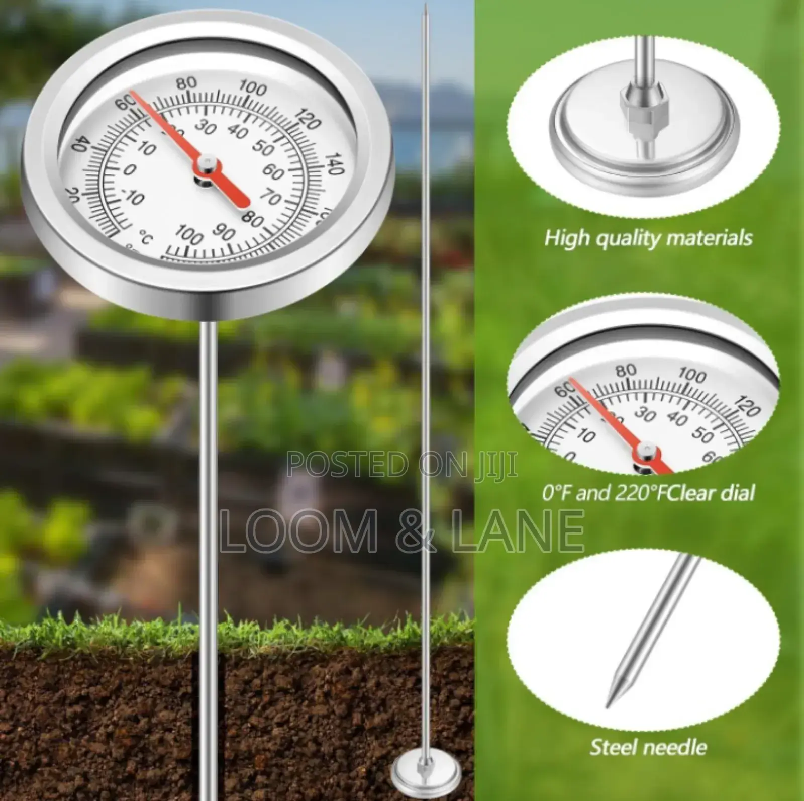 Stainless Steel Soil Thermometer