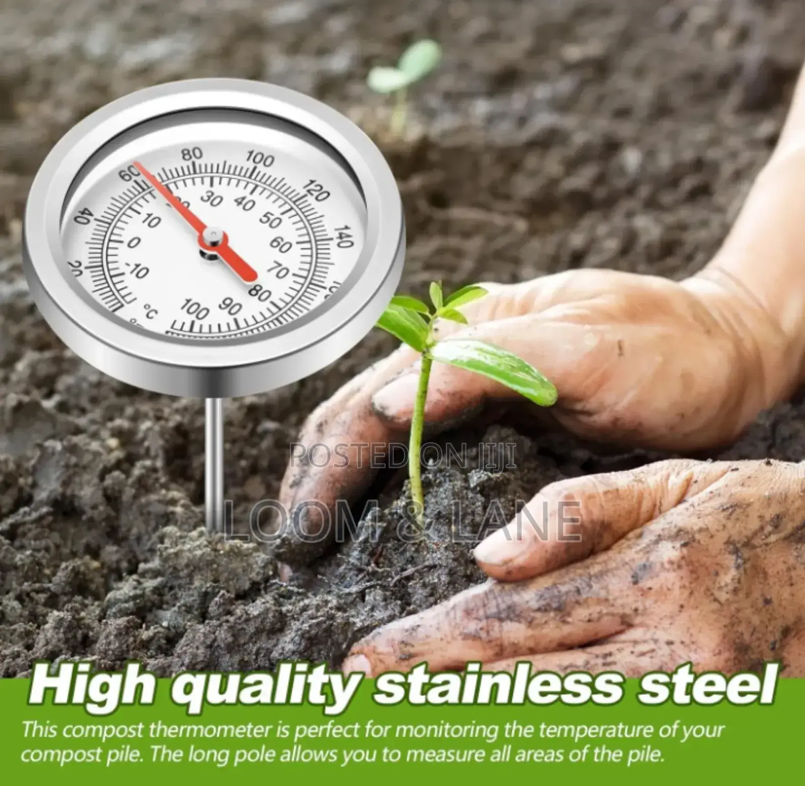 Stainless Steel Soil Thermometer