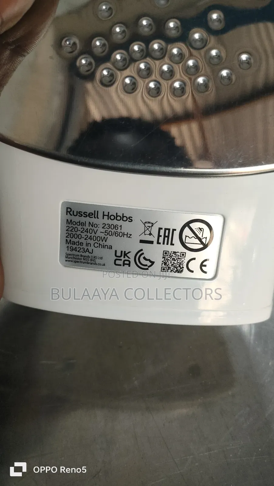 Uk Used Russell Hobbs Supreme Steam Traditional Iron, 2400w.