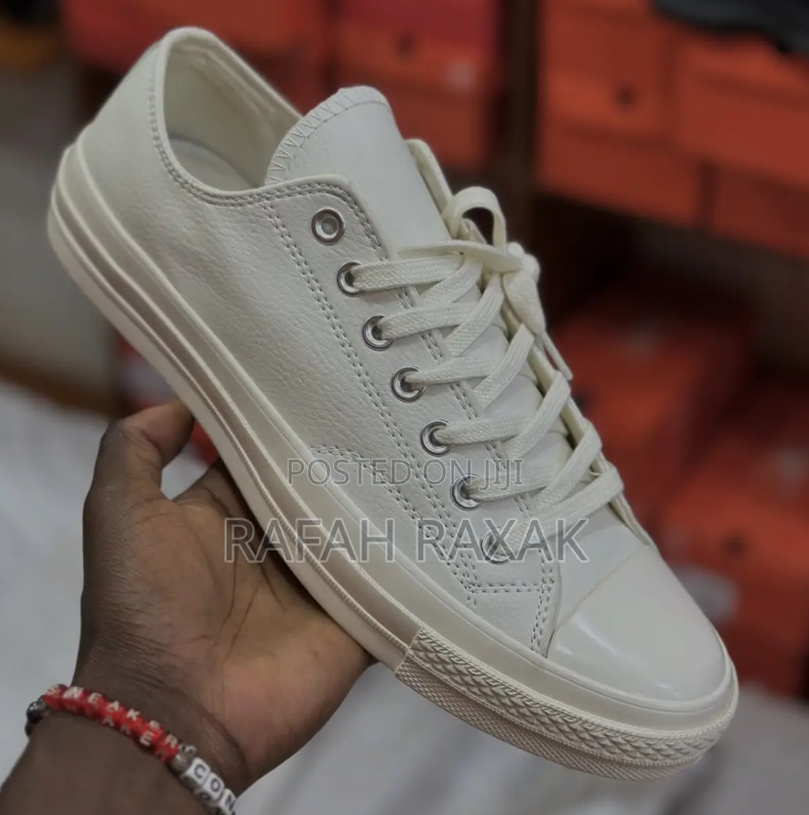 Original Cream Leather All Star Converse Chuck Taylor 70 Mono Sneaker