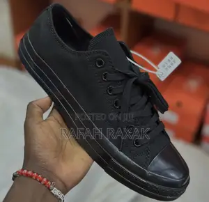 Original Black All Star Converse Chuck Taylor Low Top Sneakers